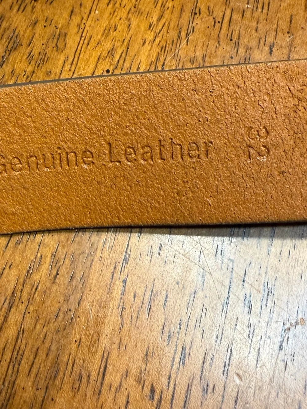 Timberland men’s leather belt in the color wheat  size 32